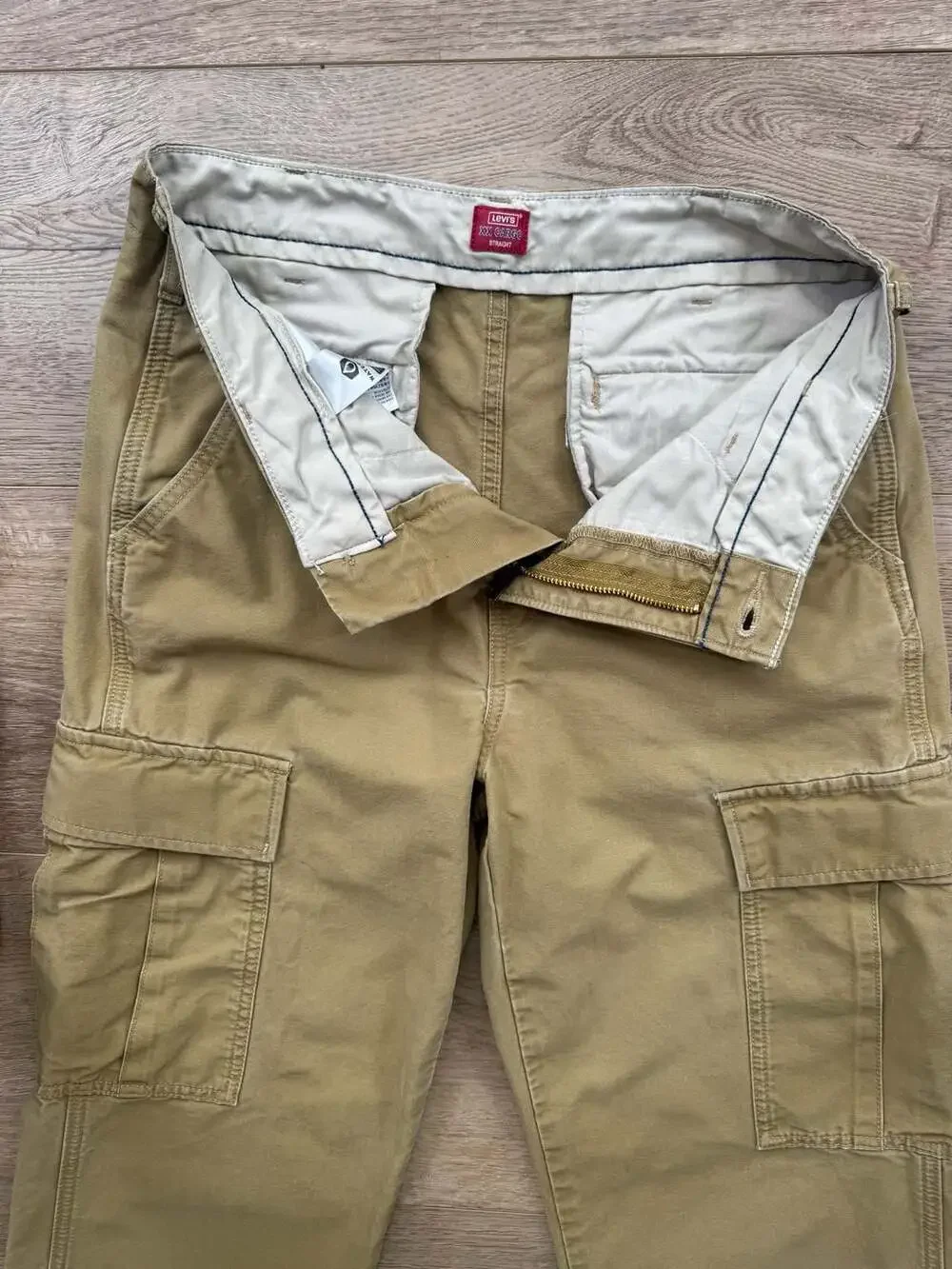 Levi’s XX Cargo Straight Fit Men’s Pants Beige 100% Cotton W31 L30